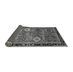 Sideview of Abstract Gray Modern Rug, abs4086gry