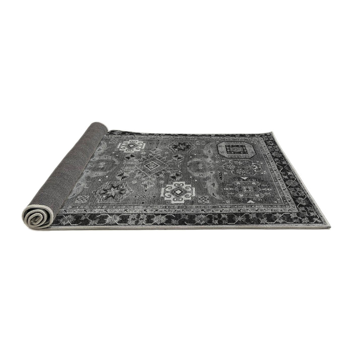Sideview of Abstract Gray Modern Rug, abs4086gry