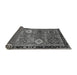 Sideview of Abstract Gray Modern Rug, abs4086gry