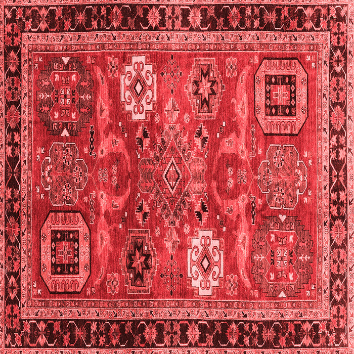 Machine Washable Abstract Red Modern Rug, wshabs4086red