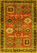 Abstract Yellow Modern Rug, abs4086yw