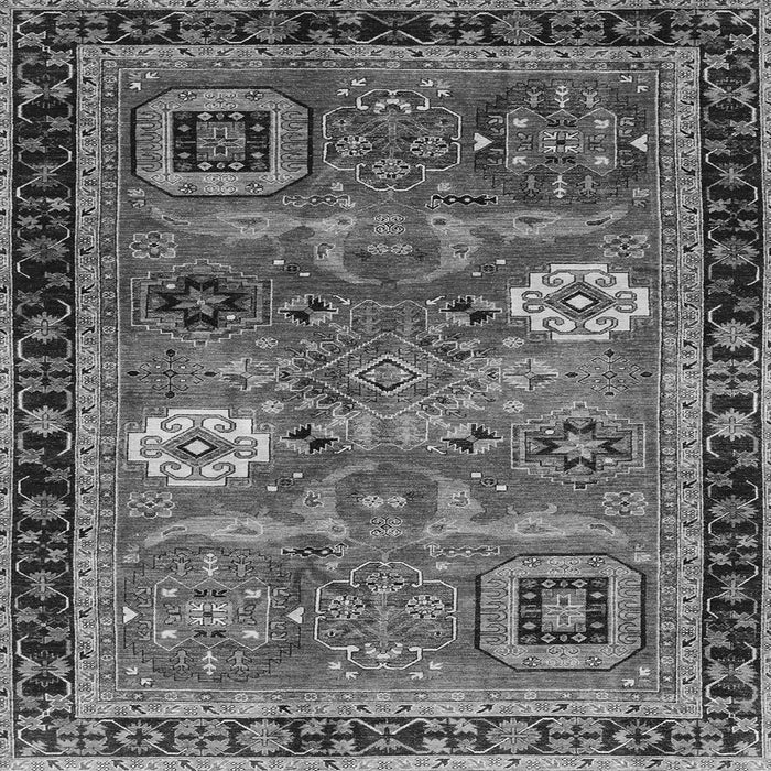 Square Abstract Gray Modern Rug, abs4086gry