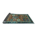 Sideview of Abstract Light Blue Modern Rug, abs4086lblu