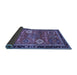 Sideview of Abstract Blue Modern Rug, abs4086blu