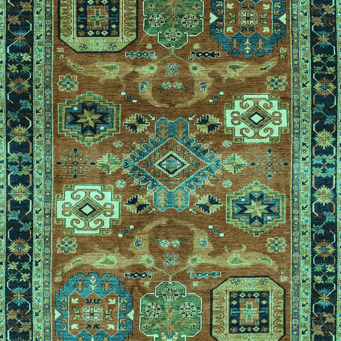 Abstract Turquoise Modern Rug, abs4086turq