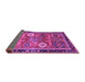 Sideview of Abstract Purple Modern Rug, abs4086pur