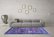 Machine Washable Abstract Blue Modern Rug in a Living Room, wshabs4086blu