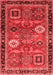 Abstract Red Modern Area Rugs