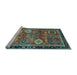 Sideview of Machine Washable Abstract Light Blue Modern Rug, wshabs4086lblu