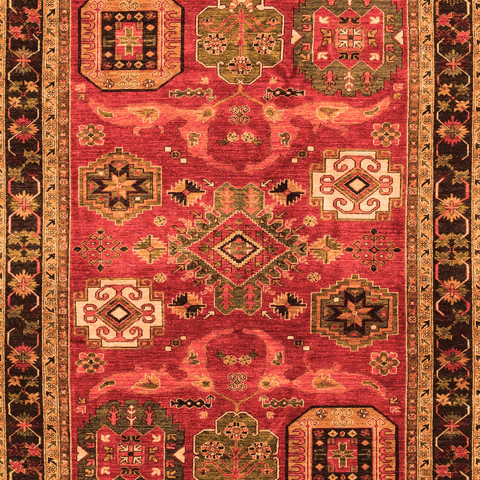 Machine Washable Abstract Orange Modern Area Rugs, wshabs4086org