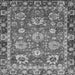 Square Machine Washable Oriental Gray Traditional Rug, wshabs4087gry