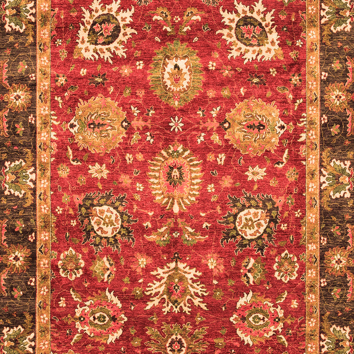 Oriental Orange Traditional Rug, abs4087org