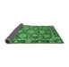 Sideview of Oriental Emerald Green Traditional Rug, abs4087emgrn