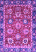 Machine Washable Oriental Purple Traditional Area Rugs, wshabs4087pur