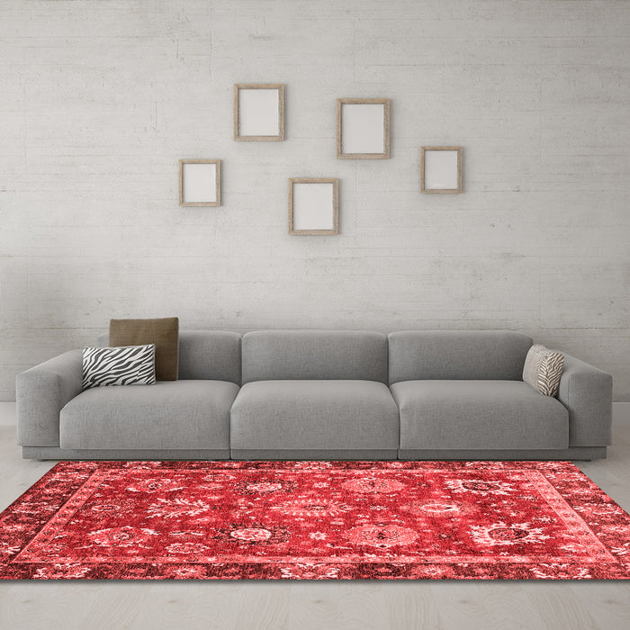 Traditional Red Washable Rugs