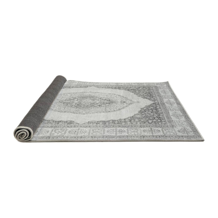Sideview of Abstract Gray Modern Rug, abs4088gry