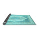 Sideview of Abstract Light Blue Modern Rug, abs4088lblu