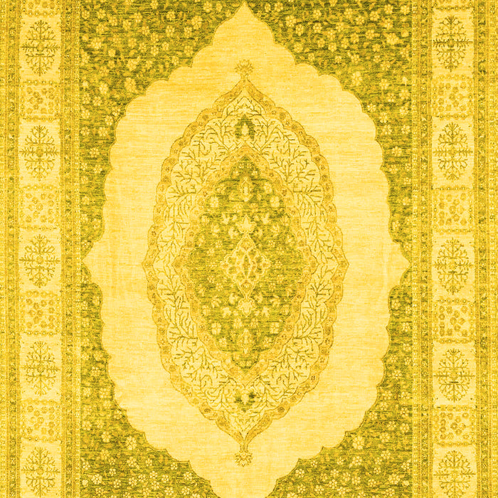 Abstract Yellow Modern Rug, abs4088yw