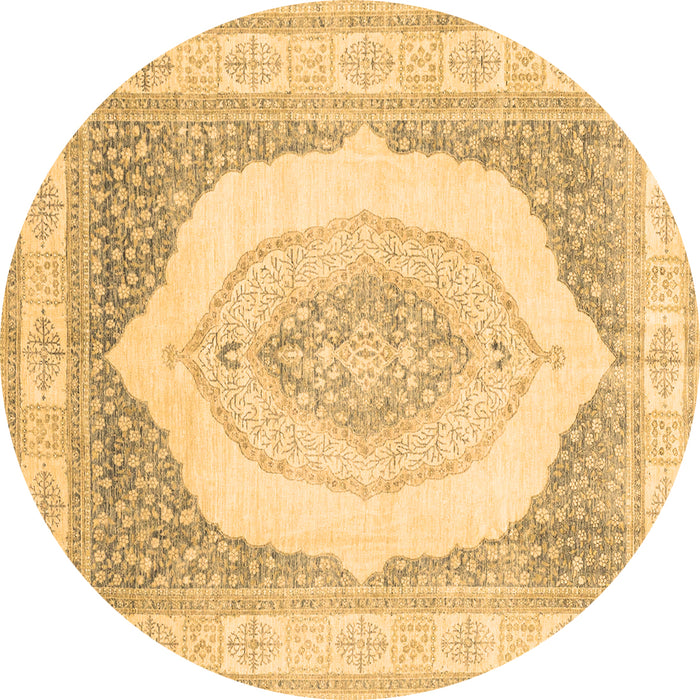 Round Machine Washable Abstract Brown Modern Rug, wshabs4088brn