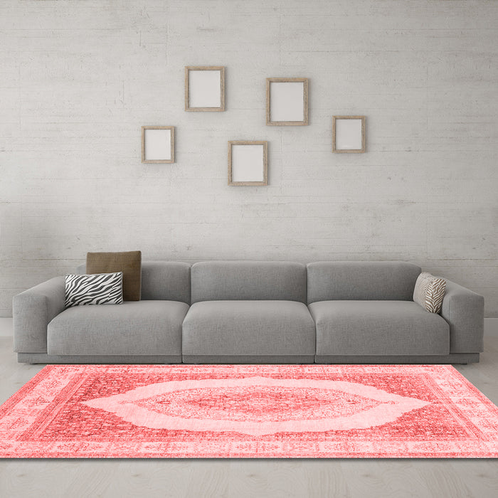 Modern Red Washable Rugs