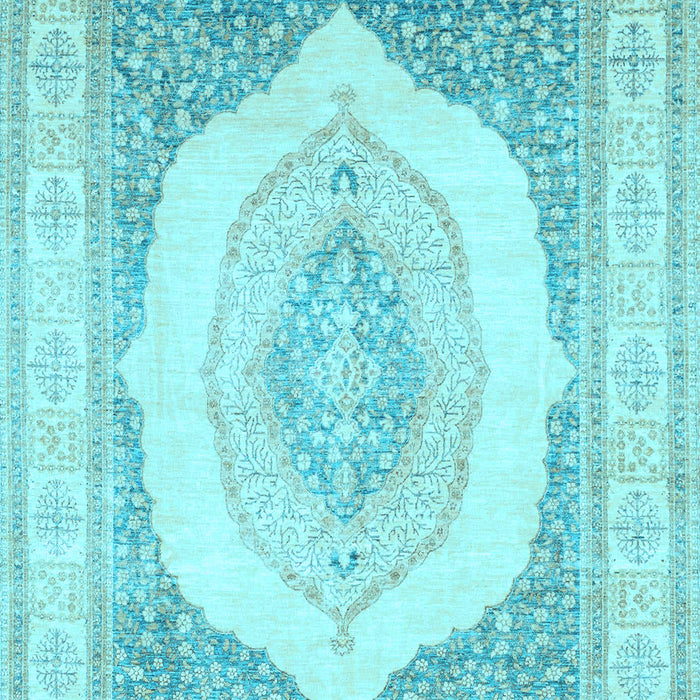Abstract Light Blue Modern Rug, abs4088lblu