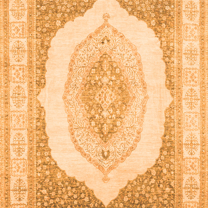 Machine Washable Abstract Orange Modern Area Rugs, wshabs4088org