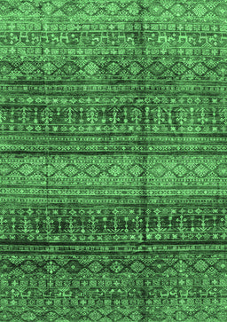 Abstract Emerald Green Modern Rug, abs4089emgrn
