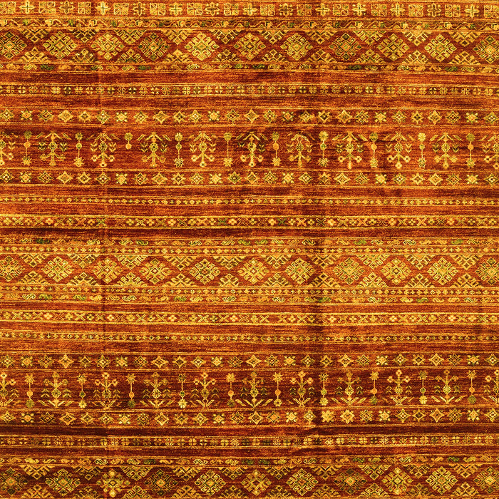 Abstract Yellow Modern Rug, abs4089yw