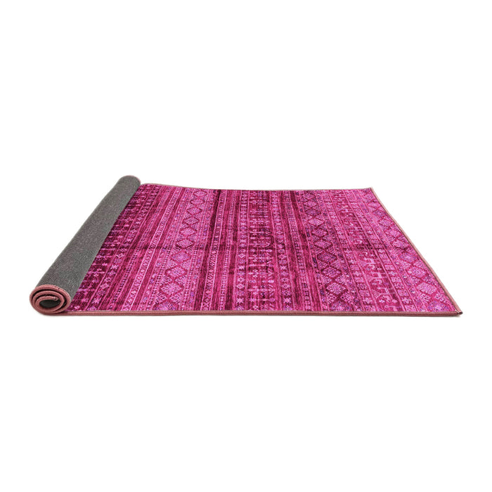 Sideview of Abstract Pink Modern Rug, abs4089pnk