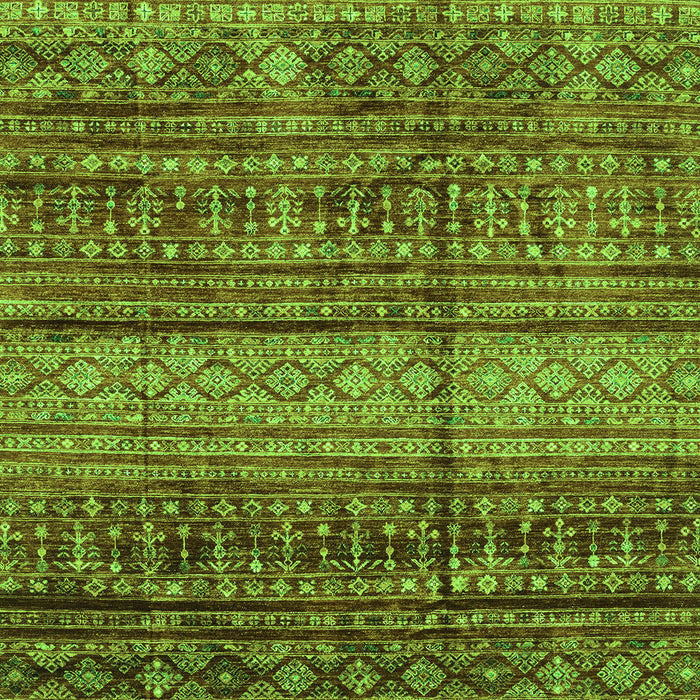 Machine Washable Abstract Green Modern Area Rugs, wshabs4089grn