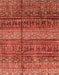 Abstract Red Modern Rug, abs4089