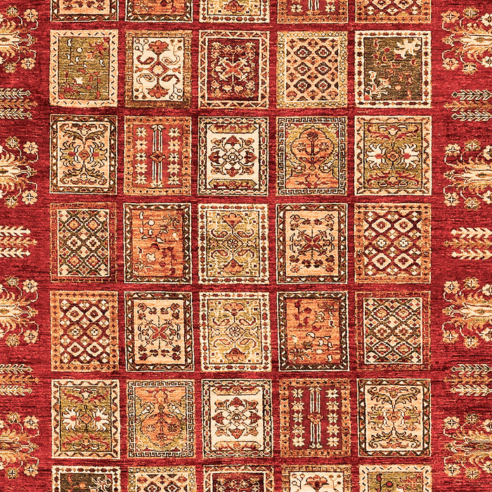 Machine Washable Abstract Orange Modern Area Rugs, wshabs408org