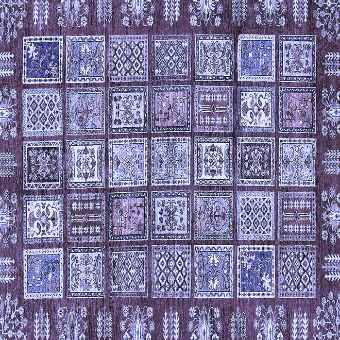 Square Machine Washable Abstract Blue Modern Rug, wshabs408blu