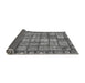 Sideview of Abstract Gray Modern Rug, abs408gry