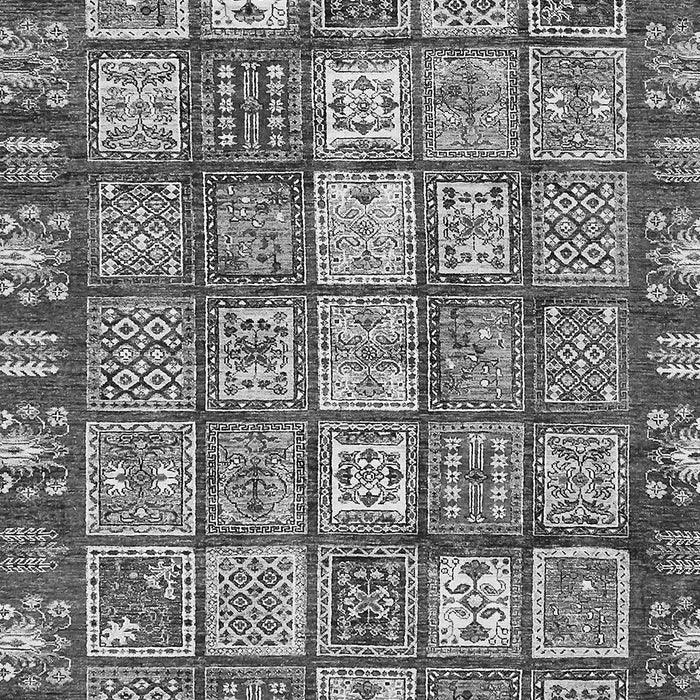 Machine Washable Abstract Gray Modern Rug, wshabs408gry