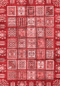 Abstract Red Modern Rug, abs408red