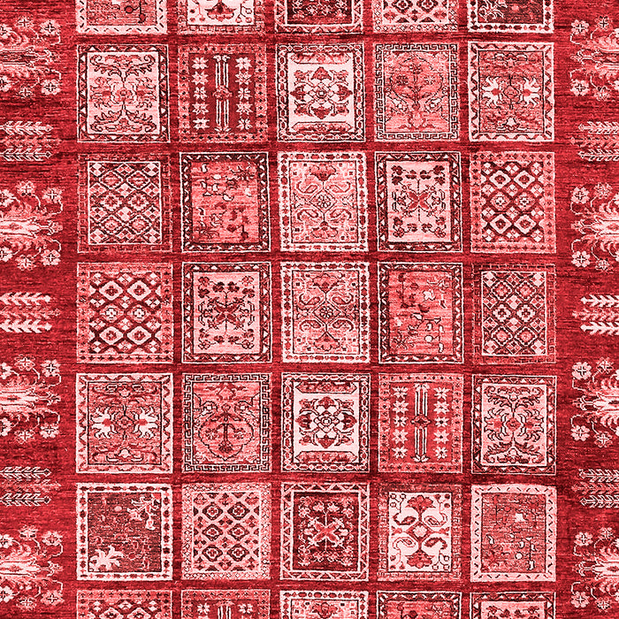 Machine Washable Abstract Red Modern Rug, wshabs408red