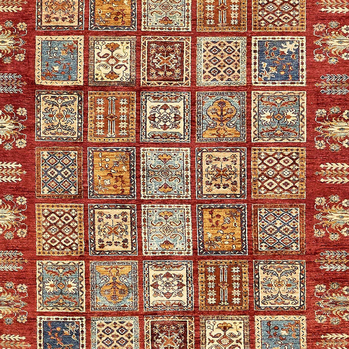 Abstract Red Modern Rug, abs408