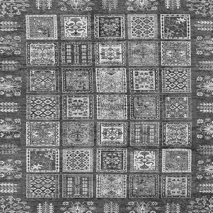 Square Abstract Gray Modern Rug, abs408gry