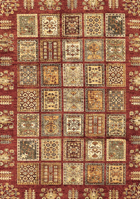 Abstract Brown Modern Rug, abs408brn