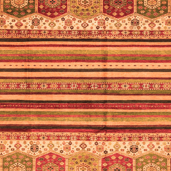 Machine Washable Abstract Orange Modern Area Rugs, wshabs4090org