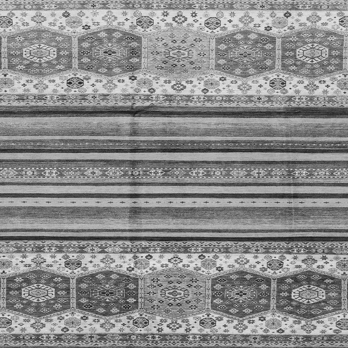 Square Abstract Gray Modern Rug, abs4090gry