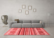 Modern Red Washable Rugs