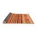 Sideview of Abstract Orange Modern Rug, abs4090org