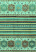 Abstract Turquoise Modern Rug, abs4090turq