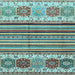 Square Abstract Light Blue Modern Rug, abs4090lblu