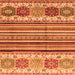 Square Abstract Orange Modern Rug, abs4090org