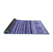 Sideview of Abstract Blue Modern Rug, abs4090blu