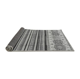 Sideview of Abstract Gray Modern Rug, abs4090gry