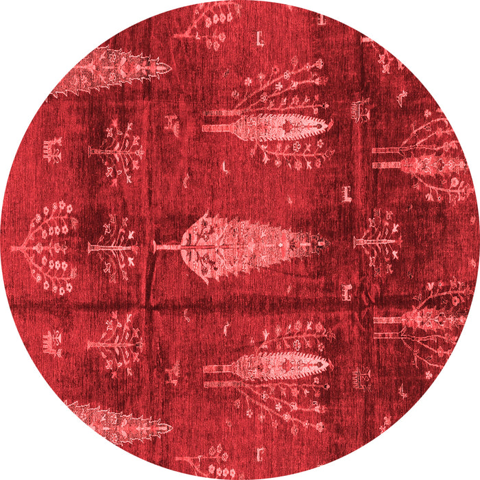 Machine Washable Abstract Red Modern Rug, wshabs4091red